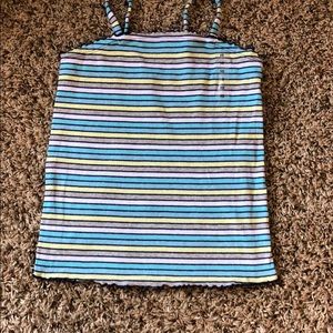NWT Youth Girls Size 10 cotton tube/tank top